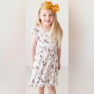 Posh Peanut Austin Ruffled Cap Sleeve Twirl Dress, sz 10